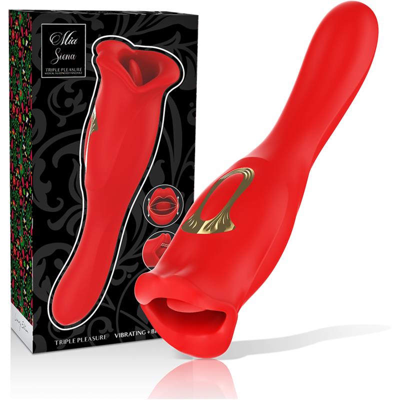 SIENA TRIPLE PLEASURE VIBRATING + BITING
