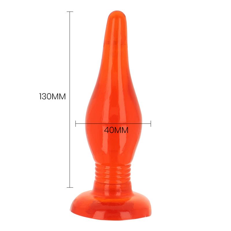 RDEČ MEHKA DOTIK ANALNI ČEP 14.2 CM