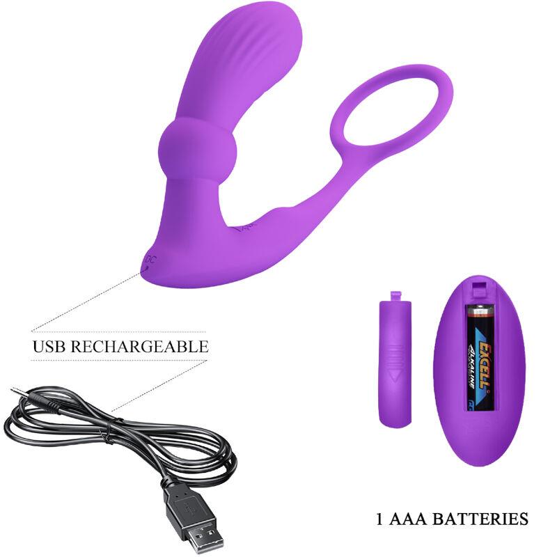 WARREN VIOLET ANAL RING & VIBRATOR