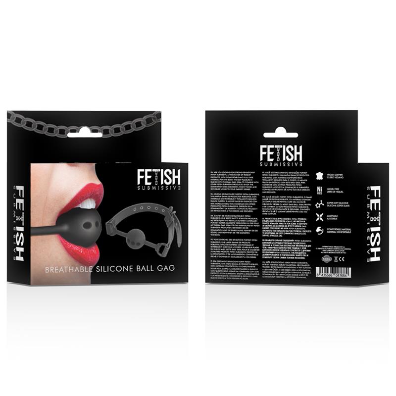 BREATHABLE SILICONE BALL GAG