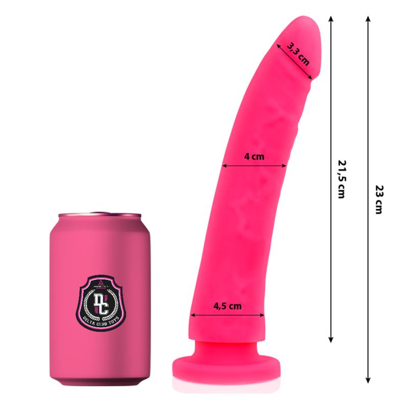 TOYS PINK DILDO MEDICAL SILICONE 23 CM -O- 4.5 CM
