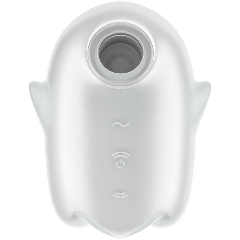 GLOWING GHOST AIR PULSE & VIBRATOR YELLOW