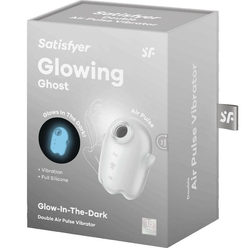 GLOWING GHOST AIR PULSE & VIBRATOR YELLOW