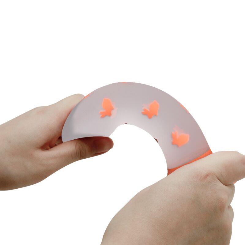 MAGICAL NIGHTFALL DILDO WITHOUT VIBRATION LUMINOUS ORANGE