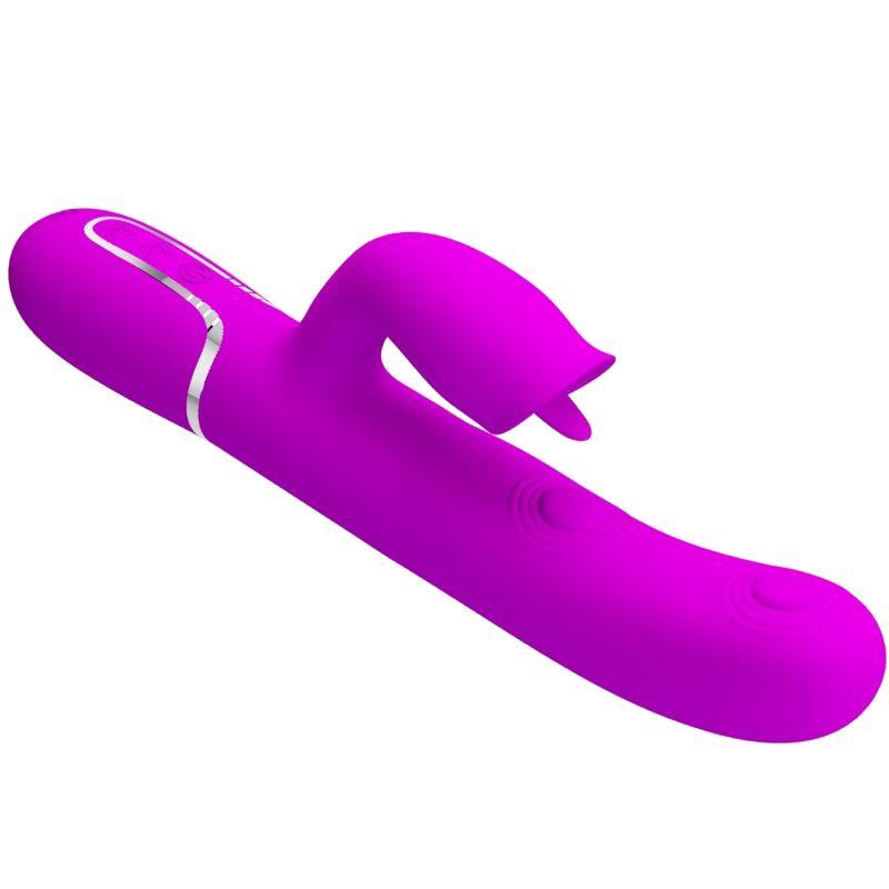 RABBIT VIBRATOR WITH LICKING FUCHSIA