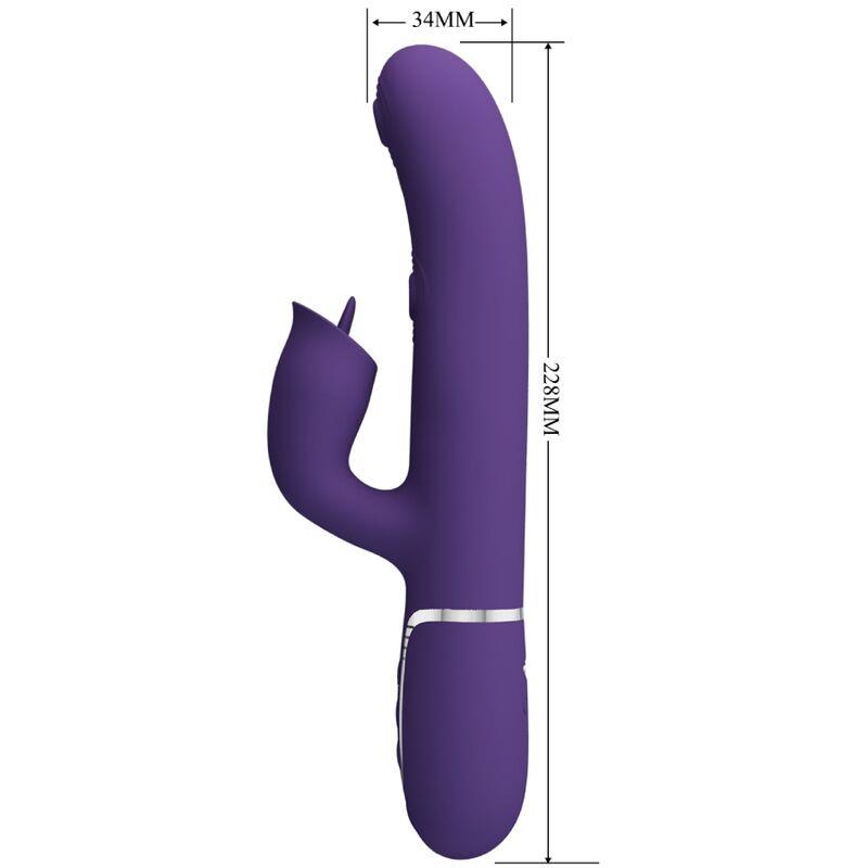 RABBIT VIBRATOR WITH LICKING PURPLE