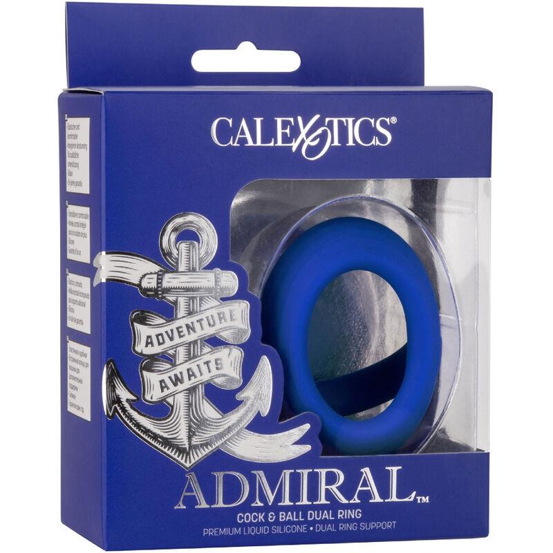 ADMIRAL COCK BALL DUAL RING PLAVA