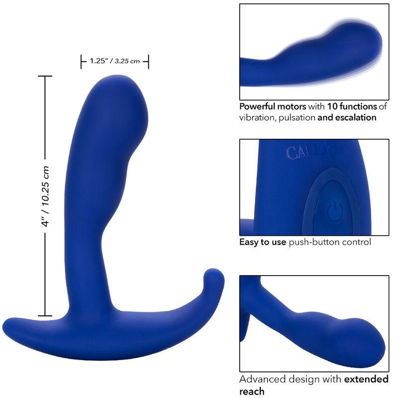 ADMIRAL CURVED ANAL STIMULATOR & VIBRATOR BLUE