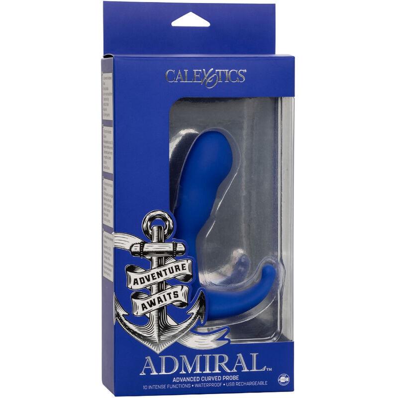 ADMIRAL CURVED ANAL STIMULATOR & VIBRATOR BLUE