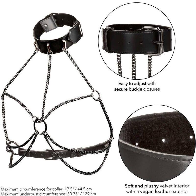 EUPHORIA PLUS SIZE MULTI CHAIN COLLAR HARNESS