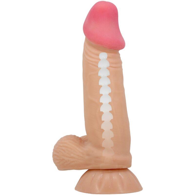 SLIDING SKIN SERIES REALISTIC DILDO WITH SLIDING SKIN SUCTION CUP 19.4 CM