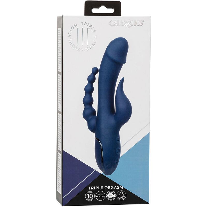 VIBRATOR TRIPLE ORGASM MODRA