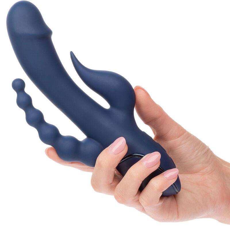 VIBRATOR TRIPLE ORGASM MODRA