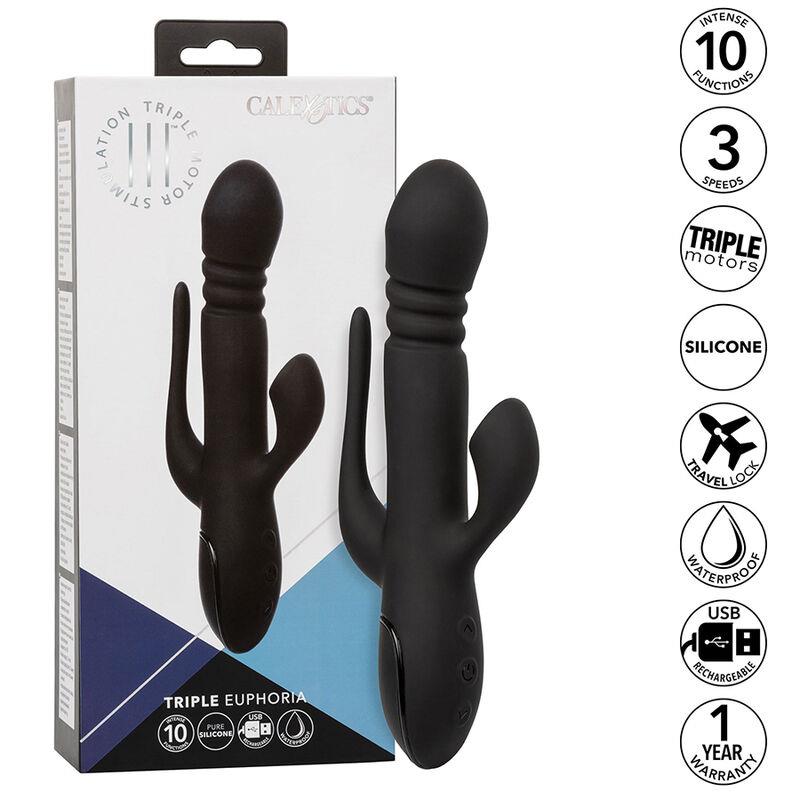 VIBRATOR TRIPLE EUPHORIA BLACK