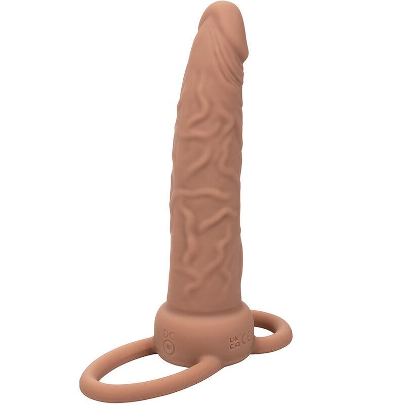 PERFORMANCE MAXX RECHARGABLE DUAL PENETRATOR BROWN SKIN
