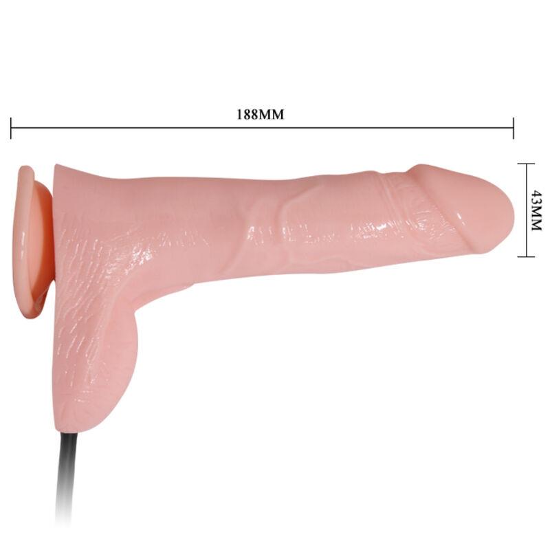 INFLATABLE REALISTIC DILDO WITH SUCTION CUP 15 CM