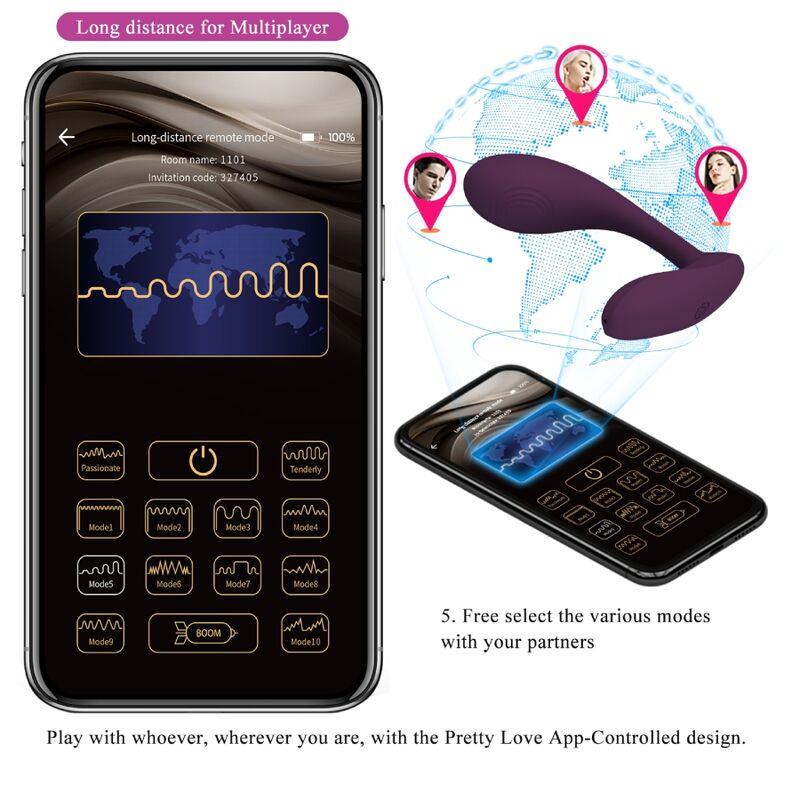 BAIRD G-SPOT 12 VIBRATIONS RECHARGEABLE LILA APP