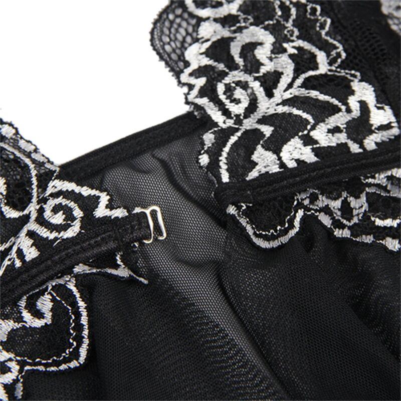 BABYDOLL FABRIC TULLE CHEST LACE S/M