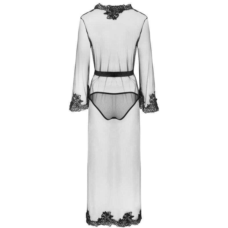 NOKINA LC XG055 DRESSIN G GOWN + PANTY BLACK ONE SIZE