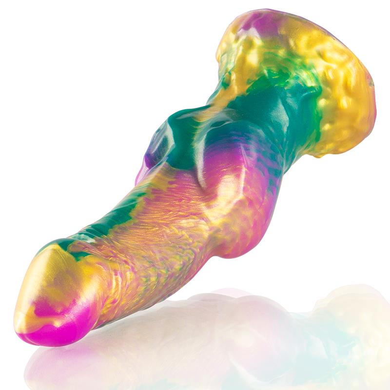 IRIS DILDO WITH RAINBOW TESTICLES OF PLEASURE