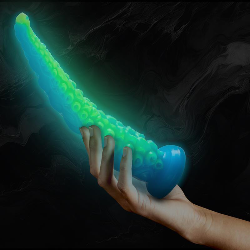SCYLLA FLUORESCENT THIN TENTACLE DILDO LARGE SIZE