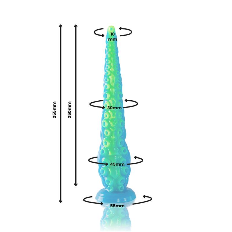 SCYLLA FLUORESCENT THIN TENTACLE DILDO SMALL SIZE