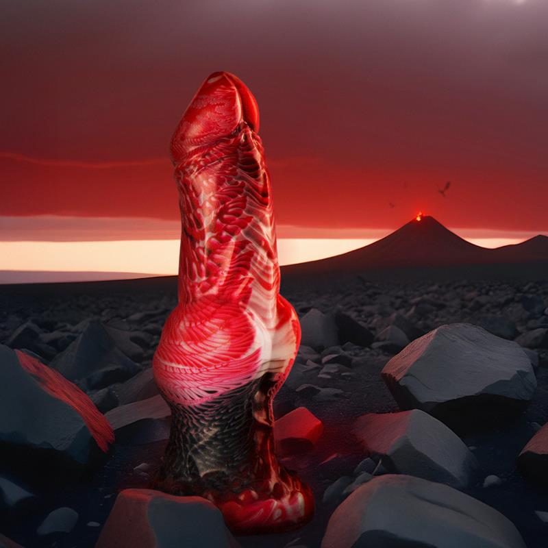 HELIOS DILDO WITH TESTICLES HEAT AND ECSTASY