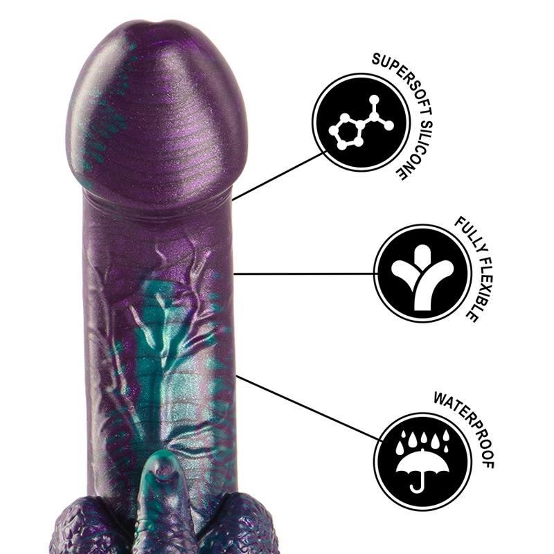 BASILISK DILDO DOUBLE SCALY PLEASURE SMALL SIZE