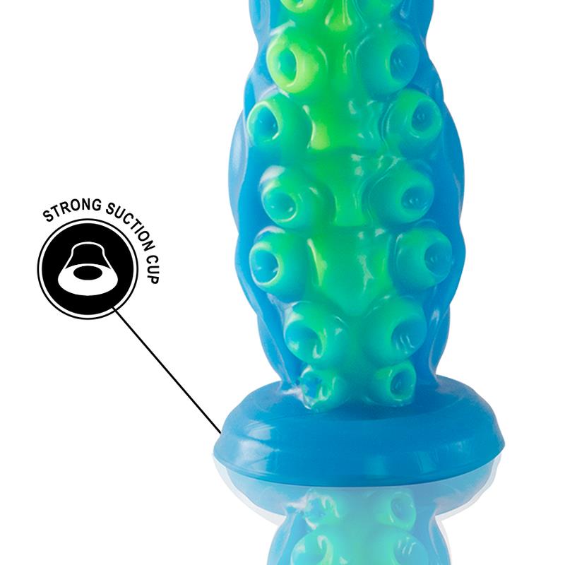 SCYLLA FLUORESCENT THIN TENTACLE DILDO LARGE SIZE