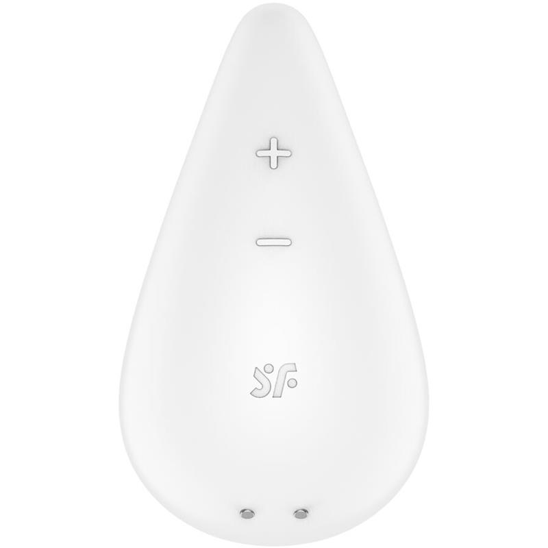 DEW DROP VIBRATOR LAY-ON WHITE