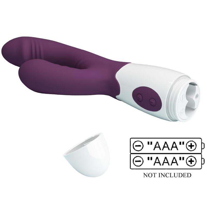 ANDRE RABBIT VIBRATOR & G-POINT STIMULATOR PURPLE