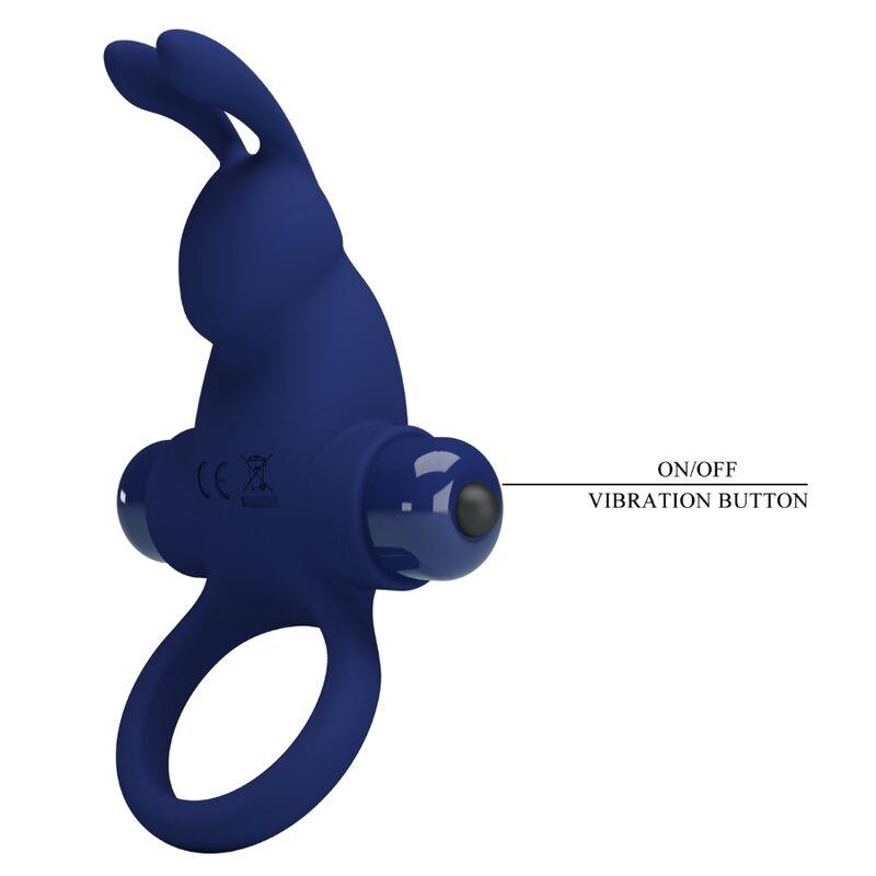 JIRO RABBIT RING WITH VIBRATION BLUE