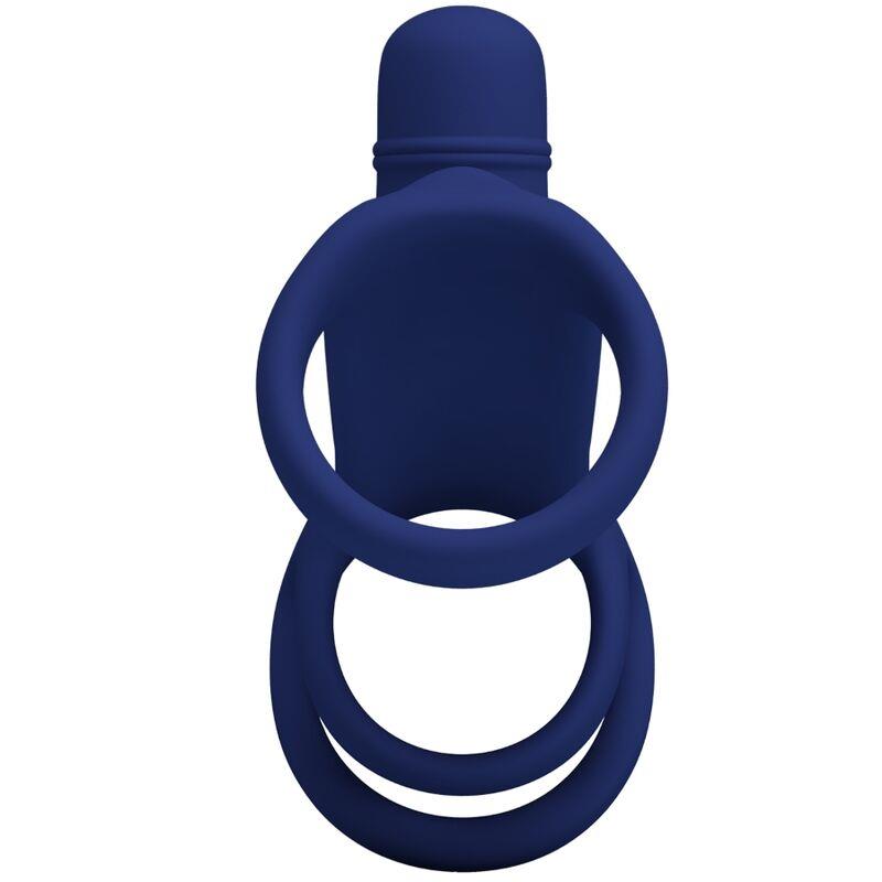 ELISH VIBRATING RING WITH EXTENSION BLUE
