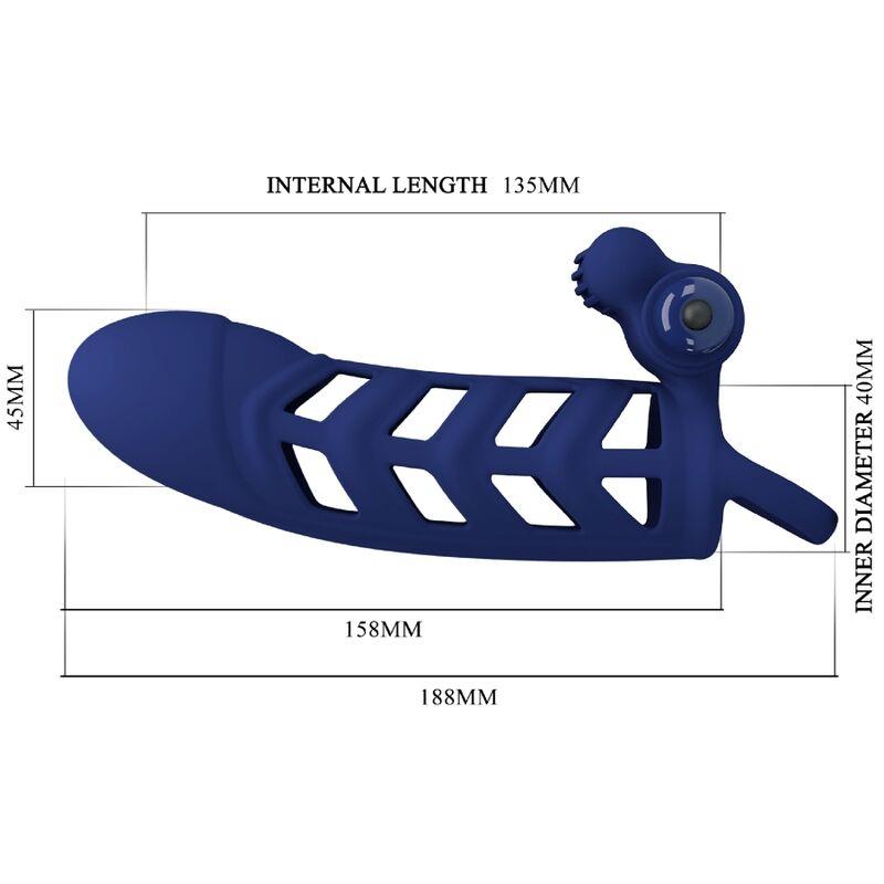 ALTAF VIBRATORSKI OBROČ S SILIKONSKO OVITO MODRA