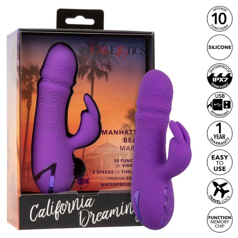 MANHATTAN BEACH MARVEL VIBRATOR RABBIT PURPLE BY CALIFORNIA DREAMING