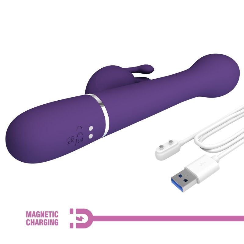 DEJON RABBIT VIBRATOR 3 U 1 MULTIFUNKCIJA LJUBIČASTA