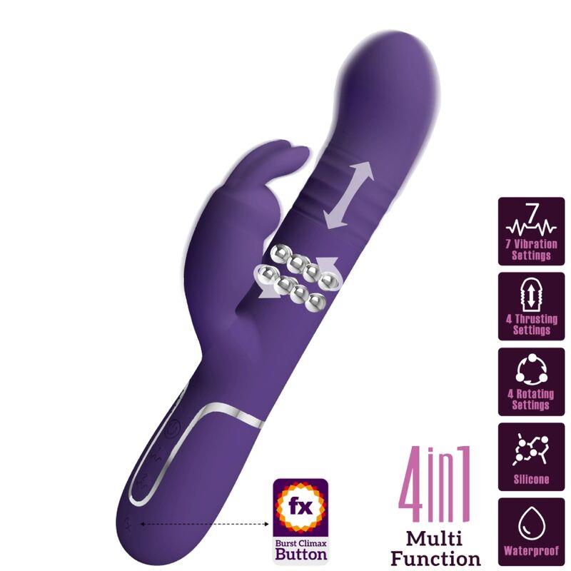 COALE RABBIT VIBRATOR 4 V 1 PURPLE