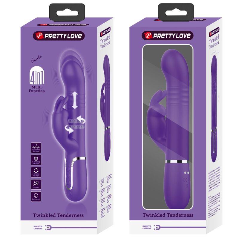 COALE RABBIT VIBRATOR 4 V 1 PURPLE