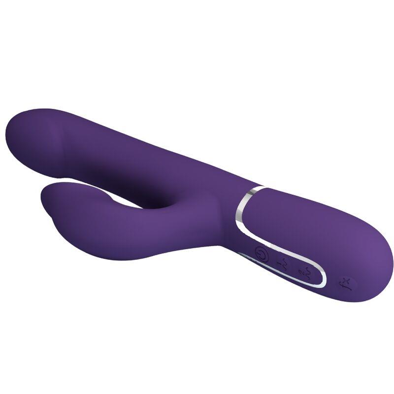 ZALIN RABBIT VIBRATOR PEARLS 4 IN 1 PURPLE