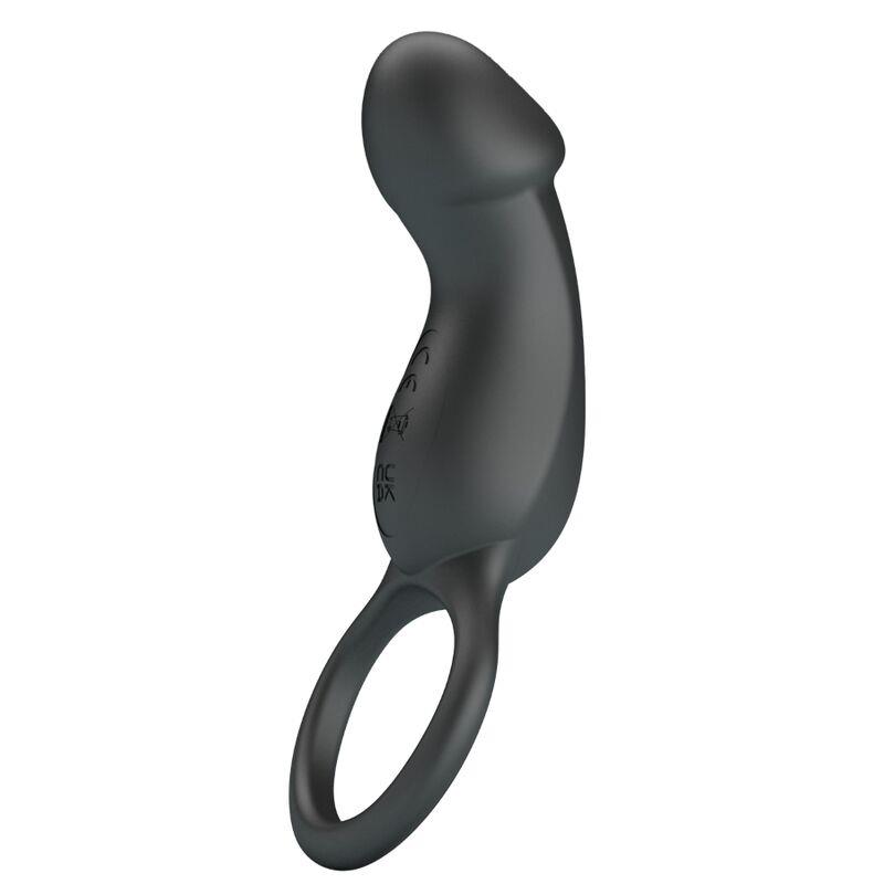 TRAE VIBRATING BLACK RING WITH STIMULATOR
