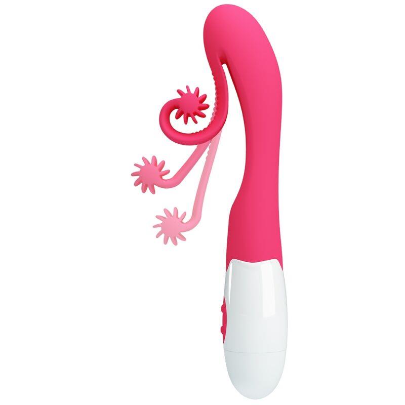 PINK VIBRATOR AND STIMULATOR 30 SPEEDS