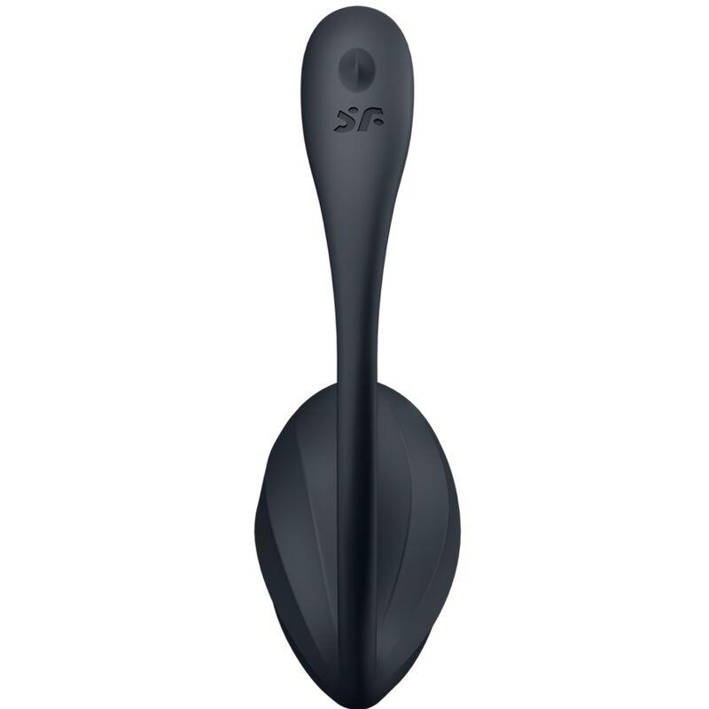 RIBBED PETAL G POINT STIMULATOR REMOTE CONTROL BLACK FREE APP