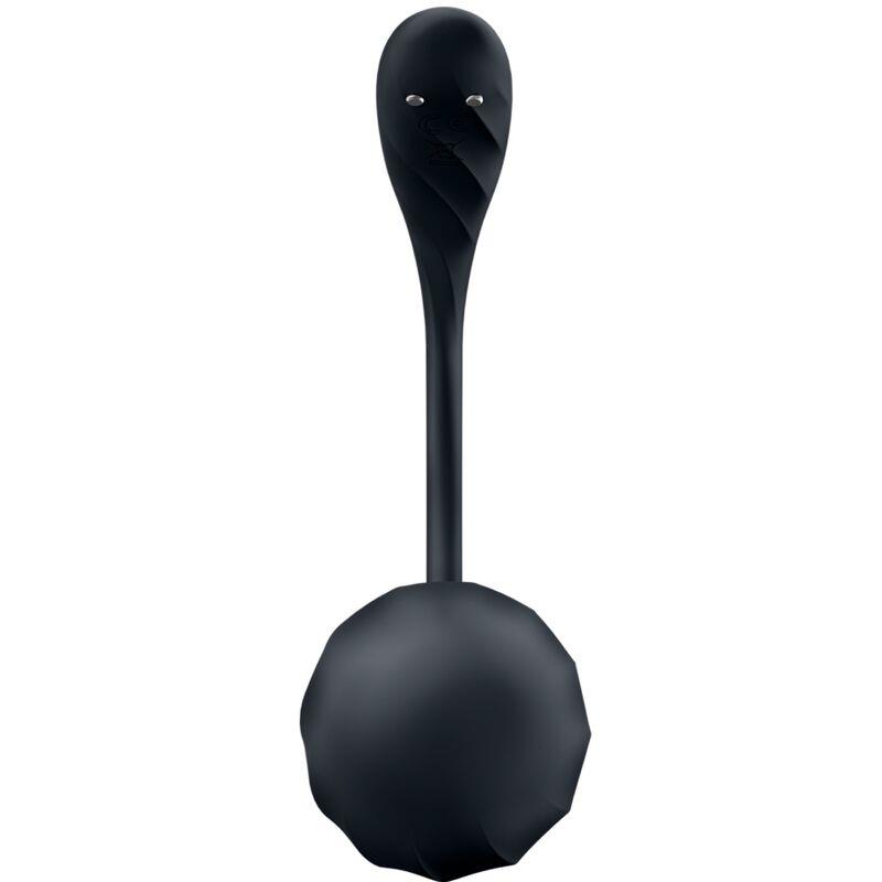 RIBBED PETAL G POINT STIMULATOR REMOTE CONTROL BLACK FREE APP