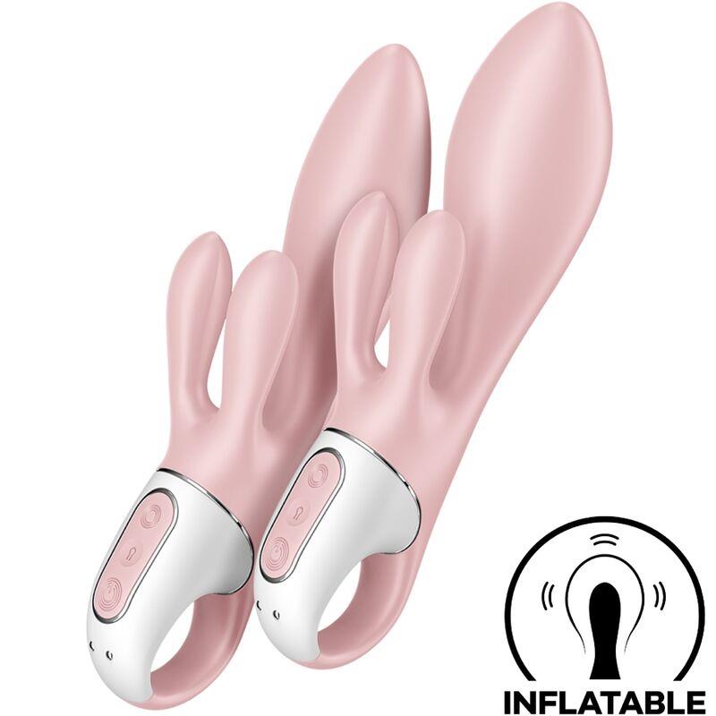 AIR PUMP BUNNY 3 INFLATABLE RABBIT VIBRATOR PINK