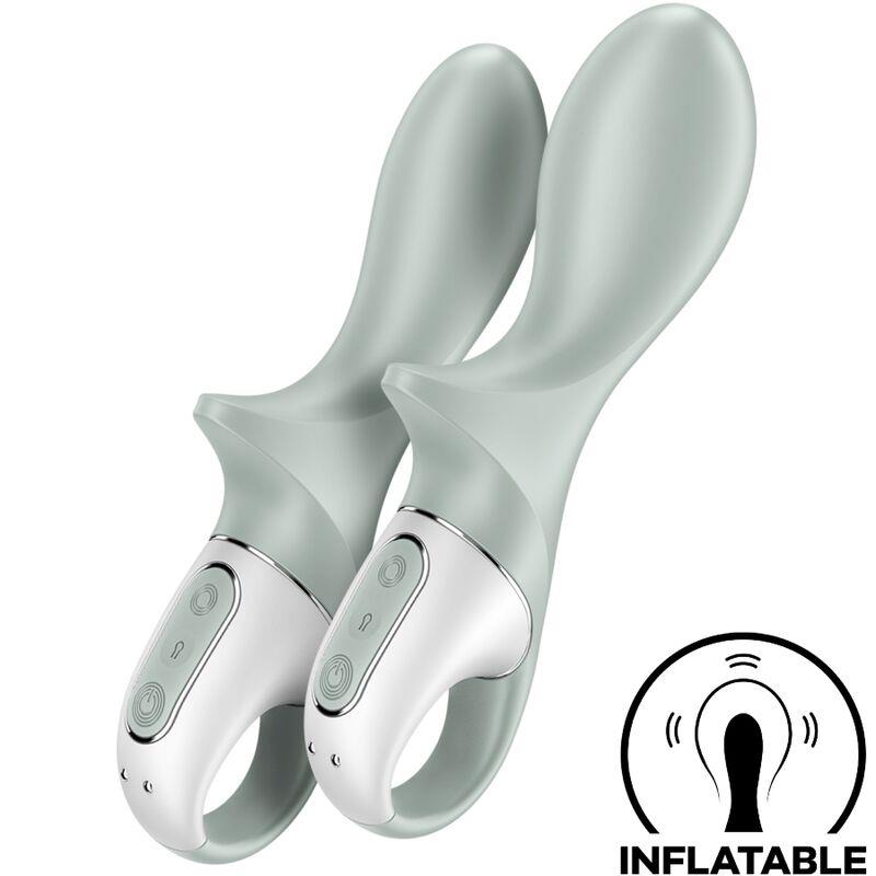 AIR PUMP BOOTY 3 INFLATABLE ANAL VIBRATOR GREYGREEN