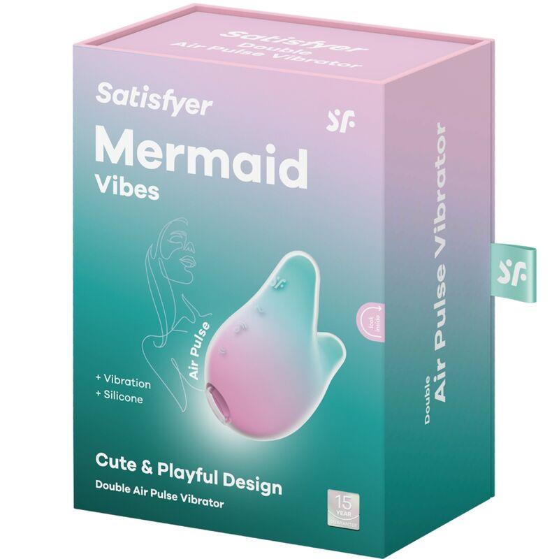 MERMAID VIBES STIMULATOR & VIBRATOR MINT AND PINK