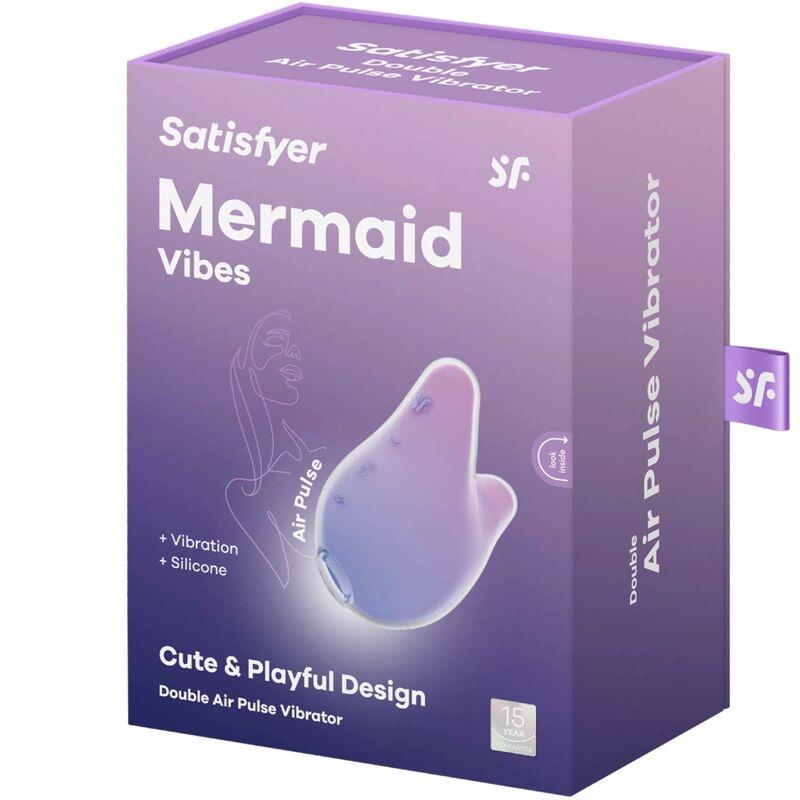 MERMAID VIBES STIMULATOR & VIBRATOR VIOLET AND PINK