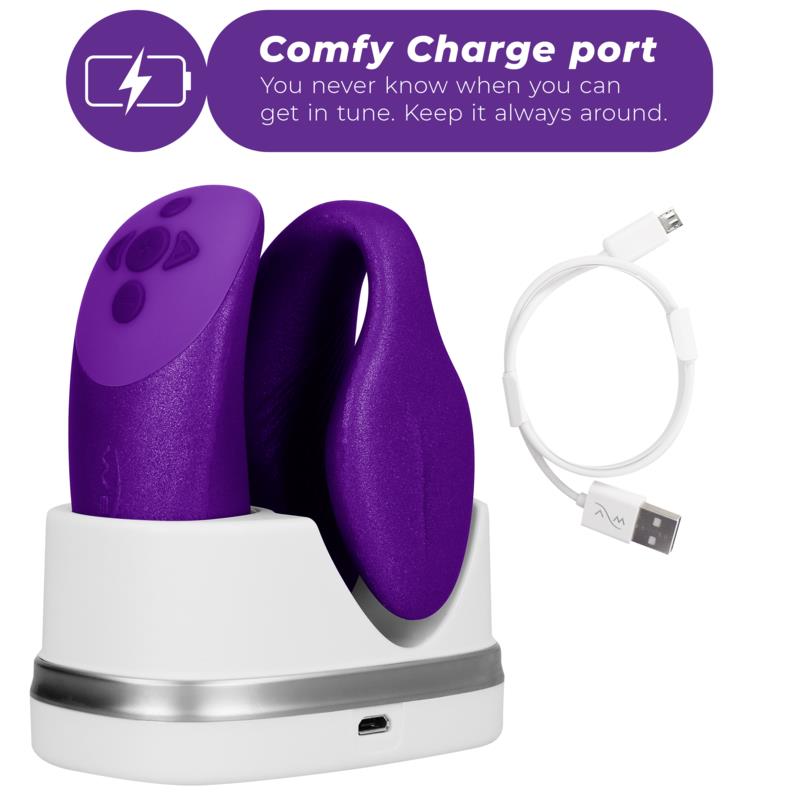 CHORUS VIBRATOR FOR COUPLES WITH LILAC SQUEEZE CONTROL
