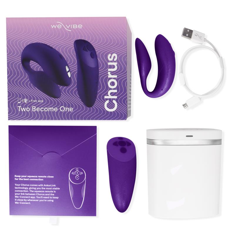 CHORUS VIBRATOR FOR COUPLES WITH LILAC SQUEEZE CONTROL