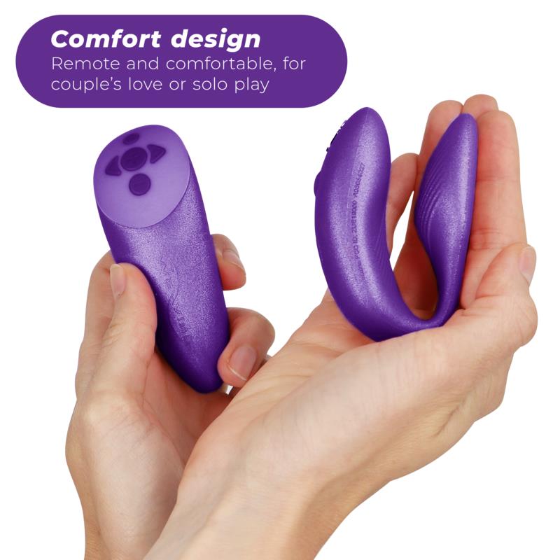 CHORUS VIBRATOR FOR COUPLES WITH LILAC SQUEEZE CONTROL